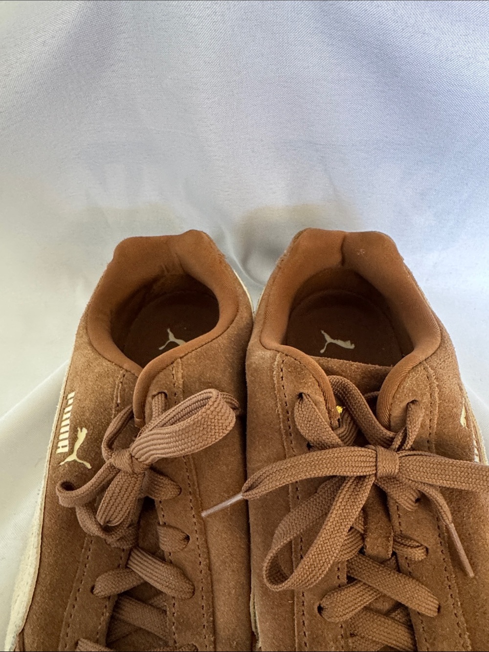 Puma Speedcat OG Suede Sneakers in Brown and Cream - Picture 8 of 10
